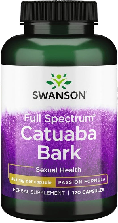 Swanson Passion Products Catuaba Bark 465 mg, 120 Capsules