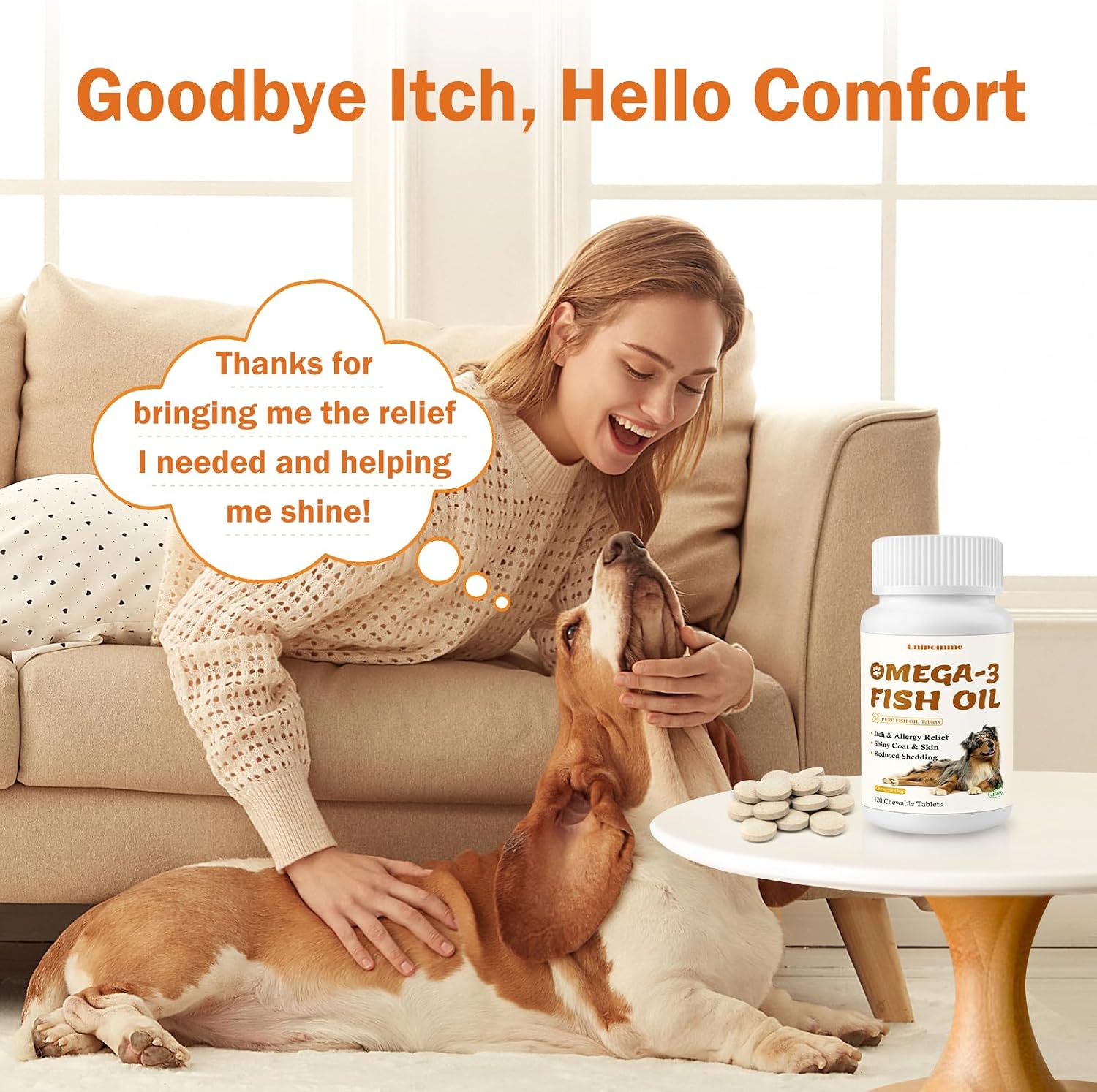 Allergy & Itch Omega-3 Fish Oil Skin and Coat Chews for Dogs - görsel 3