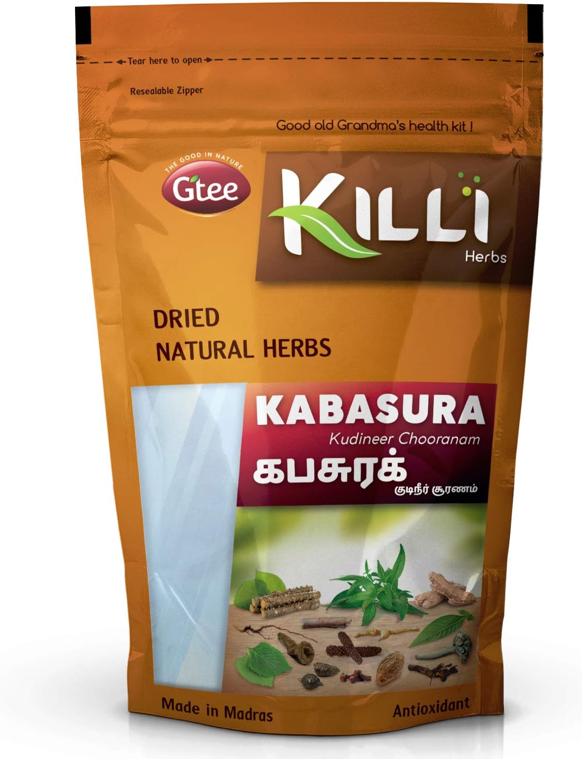 KILLI Kabasura Kudineer Chooranam, 100g - görsel 1