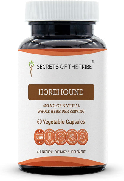 Secrets of the Tribe Horehound 60 Capsules, 400 mg