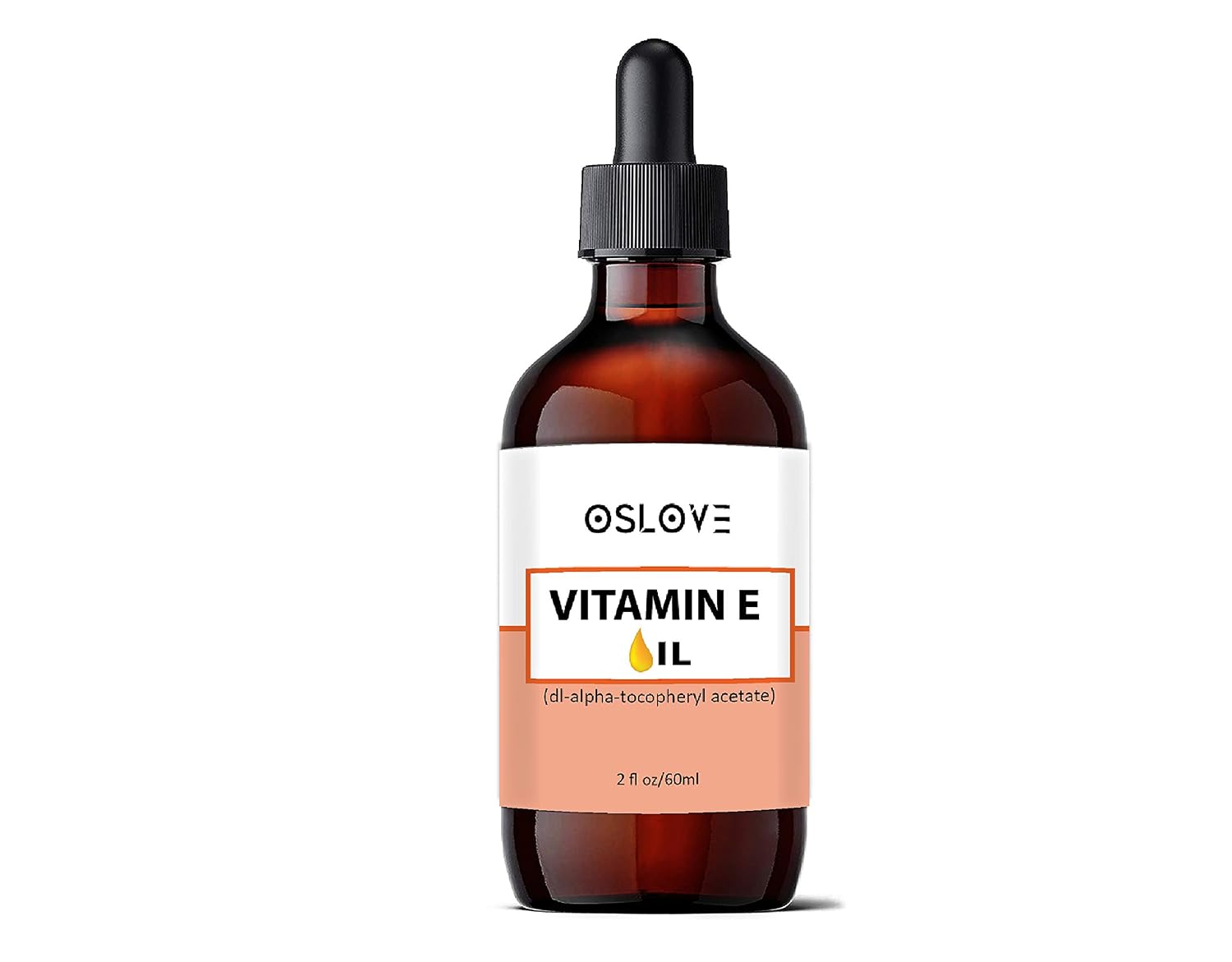 Pure Vitamin E Oil - 60 ml by Oslove - Uses neat or in Skin and Hair Product Formulations | Moisturising and Softening for Hair, Nails and Skin - görsel 1