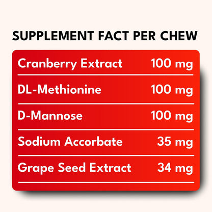 Petroyale Cranberry Chews for Dogs – Urinary Support & Bladder Health (30 Soft Chews)