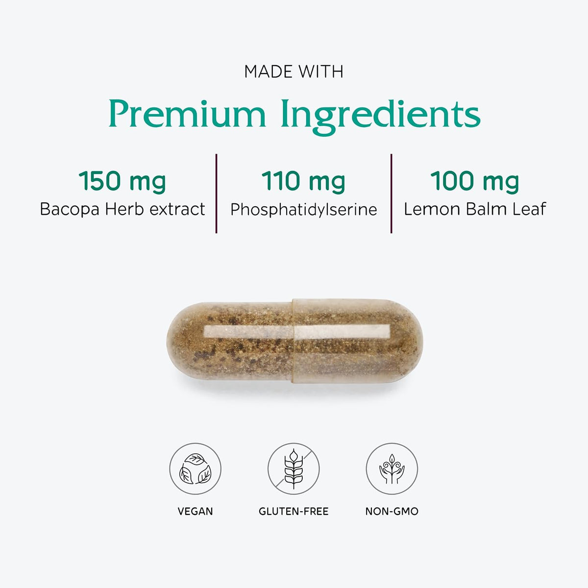 Vitanica MindBlend Brain Support, Vegan, 60 Capsules - görsel 4