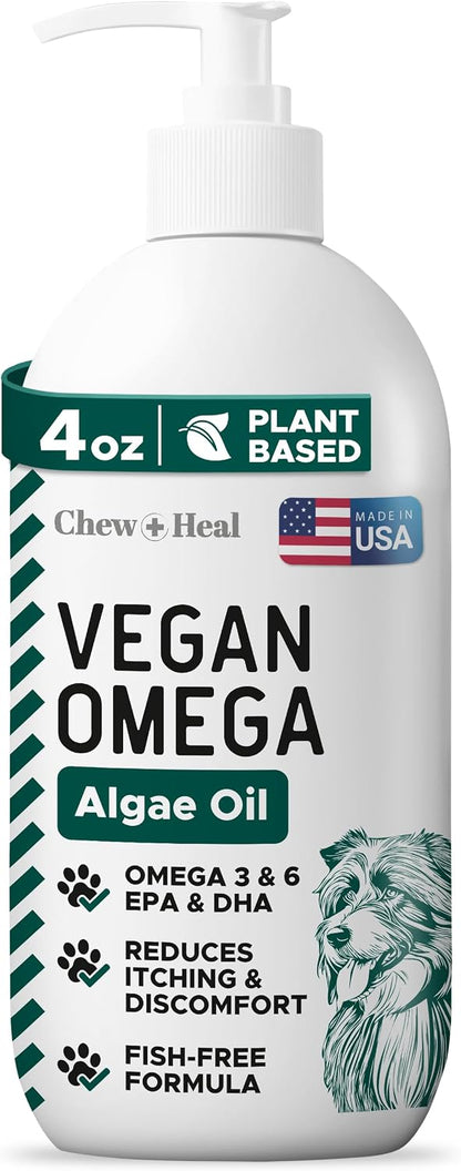 Vegan Omega-3 Oil for Dogs - 118 ml - – Skin and Coat Health: EPA and DHA contribute to the maintenance of a – Image 1