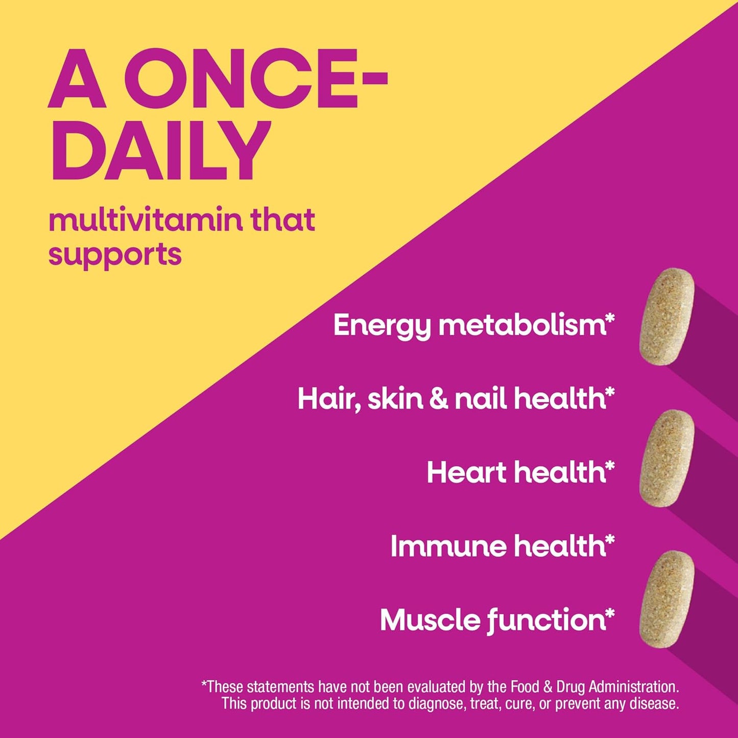 Nature's Way Alive! Complete Multivitamin for Women, Daily Women's Vitamin for Cellular Energy Metabolism, Hair, Skin & Nails, with Superfood Antioxidants, 130 Tablets - görsel 3