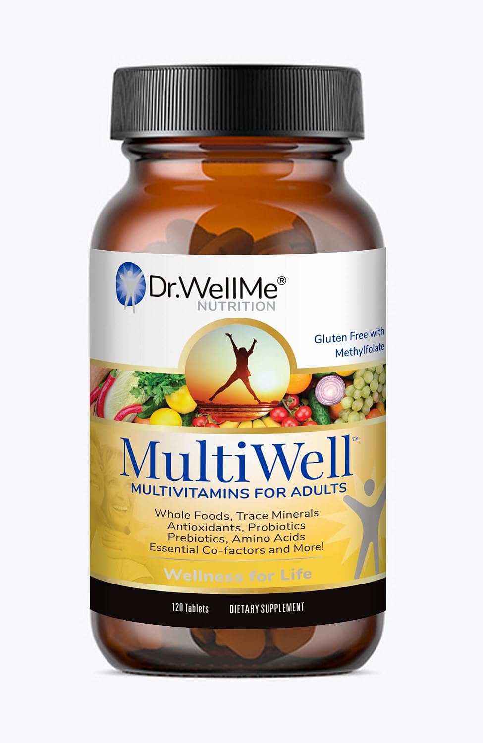 MultiWell Multivitamins for Adults 120 Tablets – High Potency Multivitamin with Whole Foods, Minerals, Antioxidants, Probiotics – Energy, Immune, Heart and Digestive Health - görsel 5