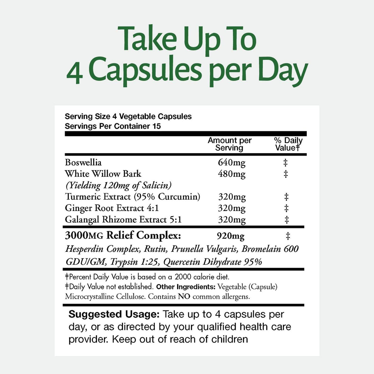 The Original InflamEase Day or Night Uses, 3000 mg Triple Strength, 60 Capsules - görsel 3