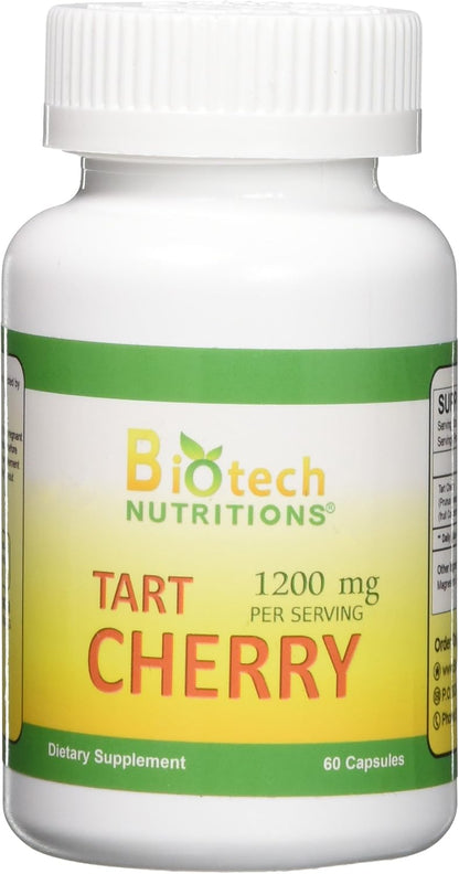 Biotech Nutritions Tart Cherry Vegetable Capsules, 60 Count
