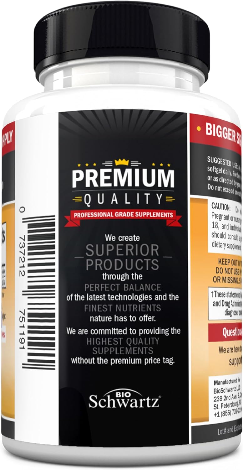 Vitamin D3 5000 IU (125 mcg) with Olive Oil – 360 Softgels - görsel 9