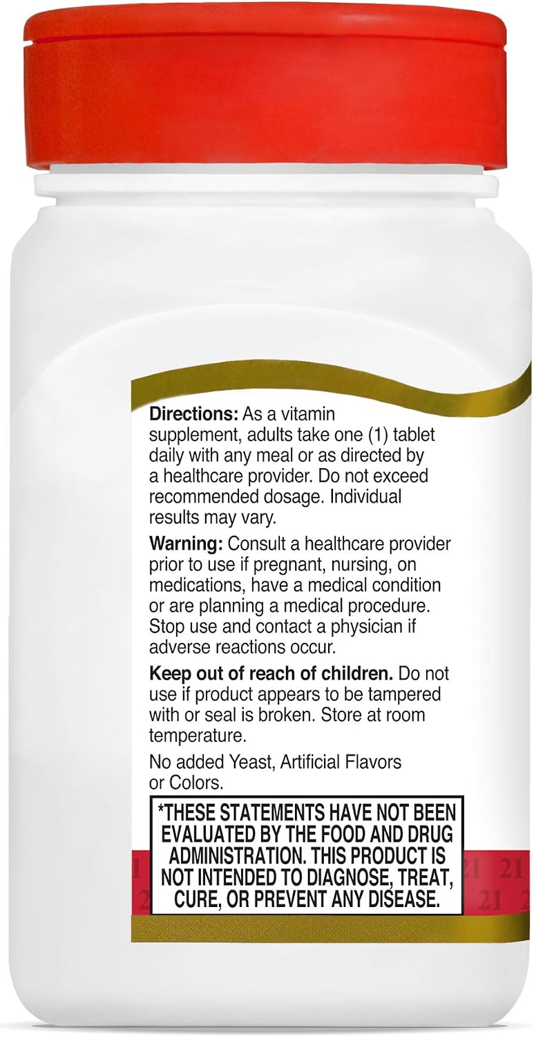 21st Century Vitamin D3 1000 IU Tablets (110 Tablets) – Pack of 3 - görsel 8