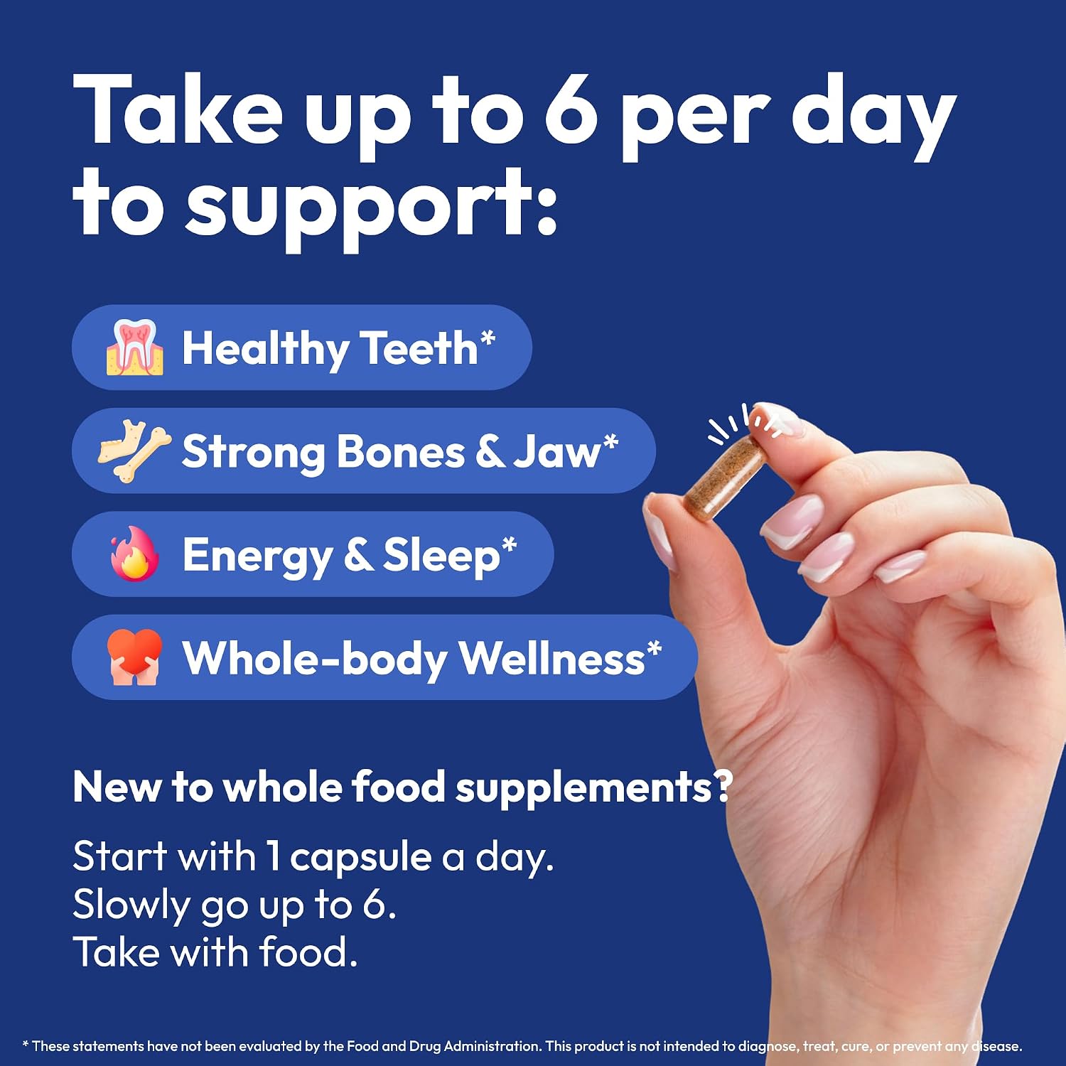 Strong Jaw Tooth Restore for Adults with Remineralising Gum Support - 180 Capsules - görsel 3