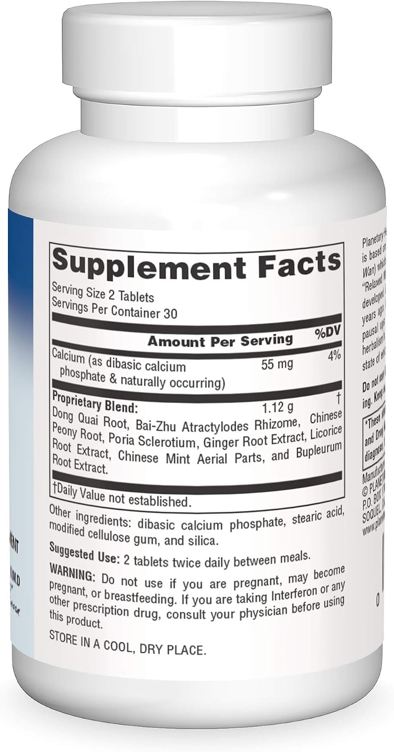 Planetary Herbals Bupleurum Calmative Compound Tablets, 60 Count - görsel 3