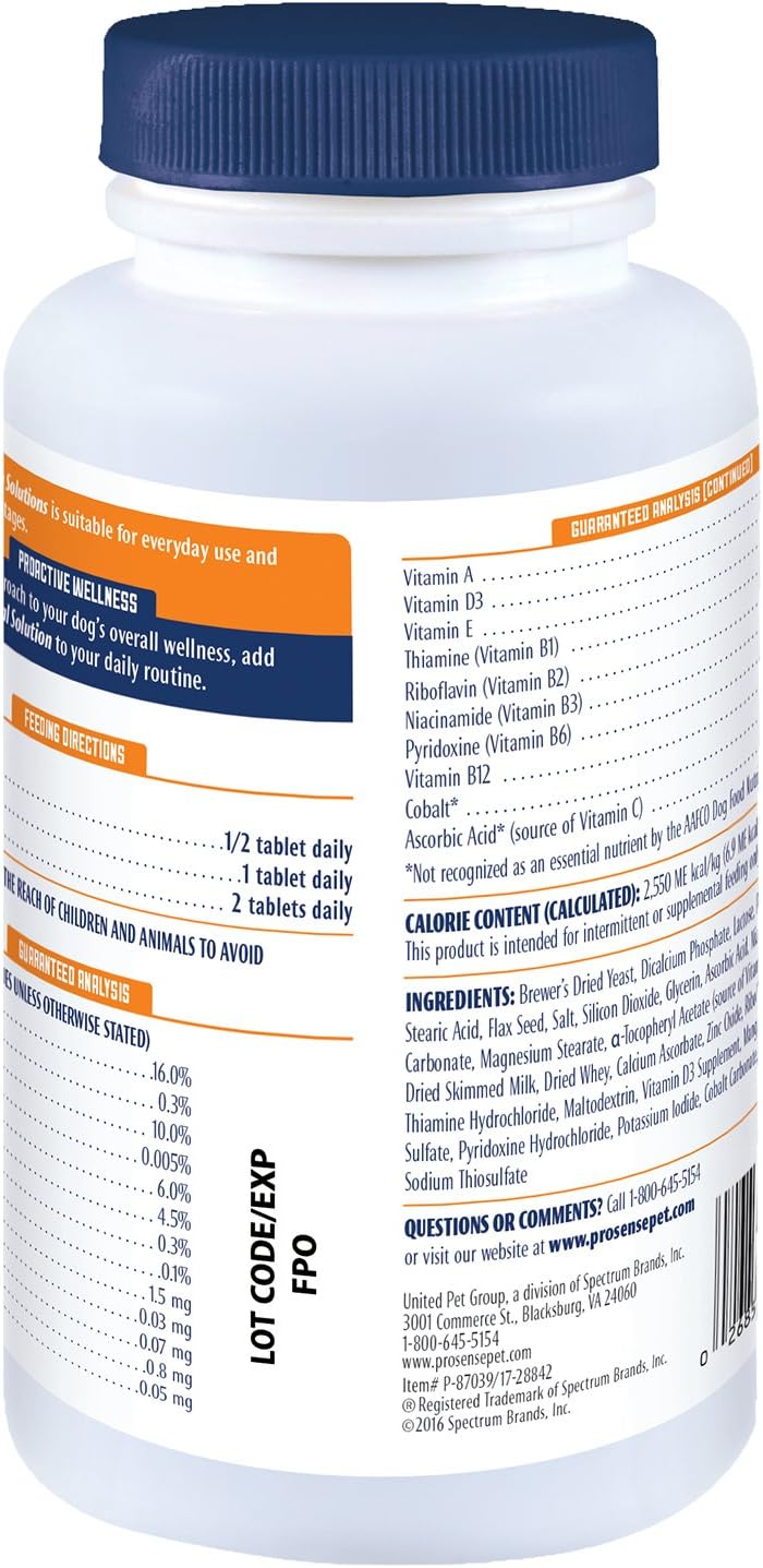 ProSense Vitamin Solutions 90 Count, Chewable Tablets for Dogs, Helps Support Overall Wellbeing (P-87039) - görsel 2