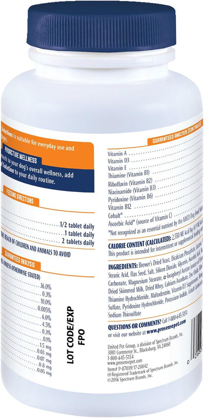 ProSense Vitamin Solutions 90 Count, Chewable Tablets for Dogs, Helps Support Overall Wellbeing (P-87039)