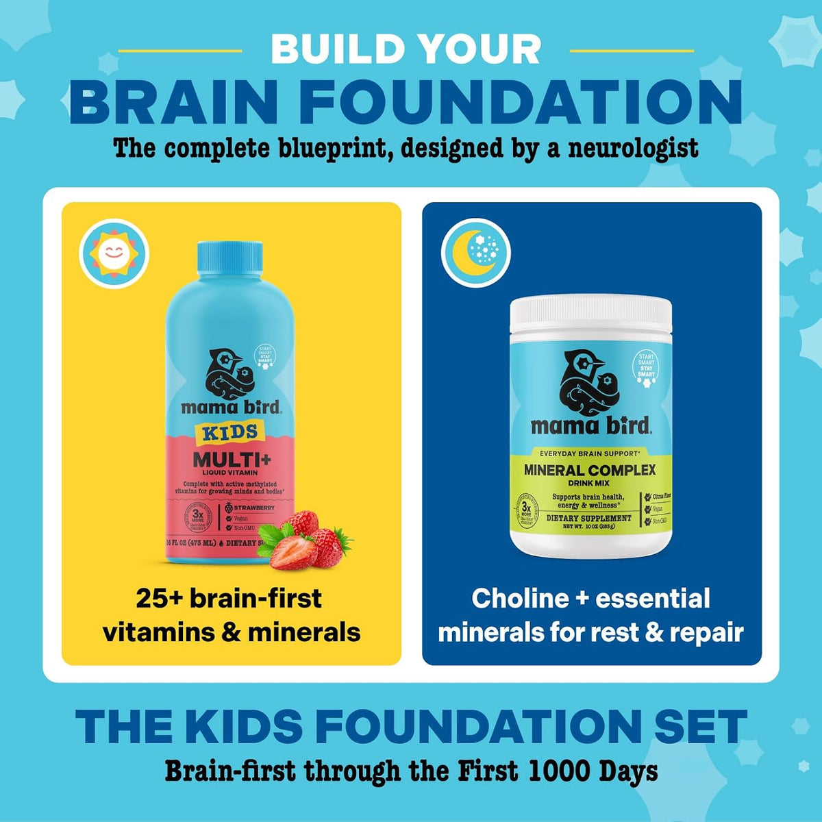 Mama Bird - Award-Winning Children's Multi+ Liquid Vitamins (31 Servings) Strawberry - Active Methylated Vitamins, Children's Multivitamin - Organic Superfoods, Enzymes - Vegan, Gluten-free, Non GMO - 465 ml - görsel 9
