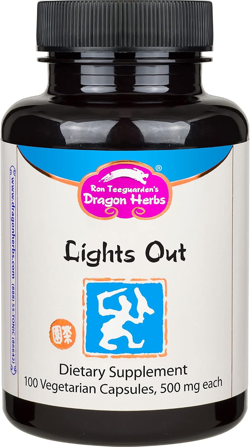 Dragon Herbs - Lights Out Capsules - 60 Capsules, 450 mg Each - görsel 1
