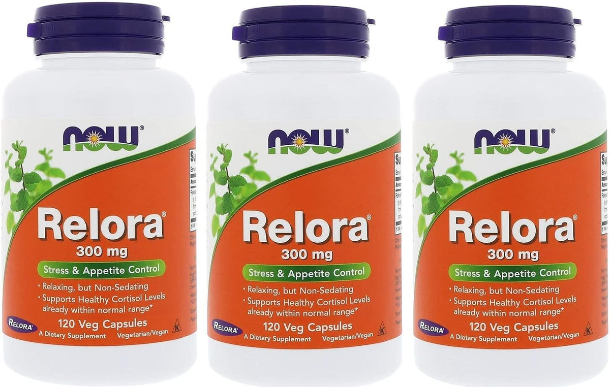 NOW Foods Relora 300 mg, 120 Veg Capsules (Pack of 3) - görsel 1