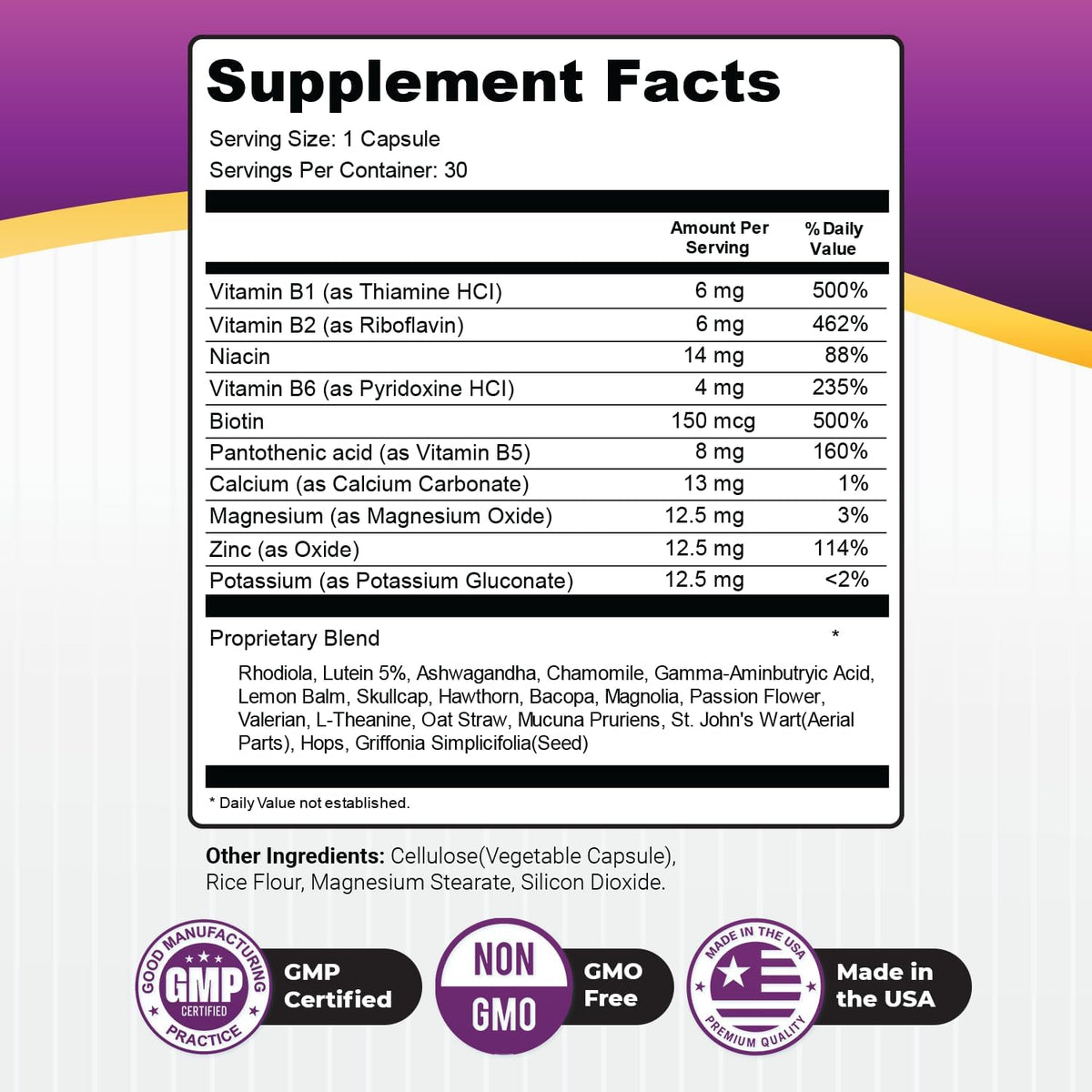 GlucoShield Pro – B1, B2, B6, Magnesium & Zinc – 30 Capsules, 6-Month Supply - görsel 3