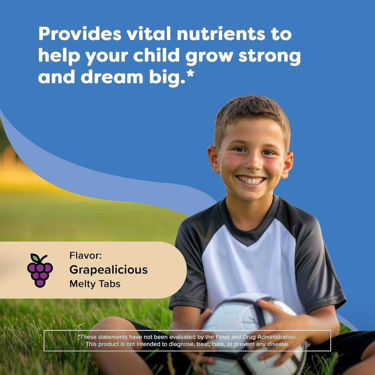 Renzo's Hercules Healthy Growth Calcium Supplement with Vitamin D3, K2 & Aquamin - Sugar-Free Dissolvable Tablets for Children Aged 2+ - Grape Flavour (60 Count) - görsel 2
