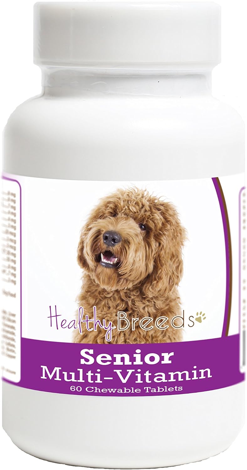 Healthy Breeds Labradoodle Senior Dog Multivitamin Tablets, 60 Count - görsel 1