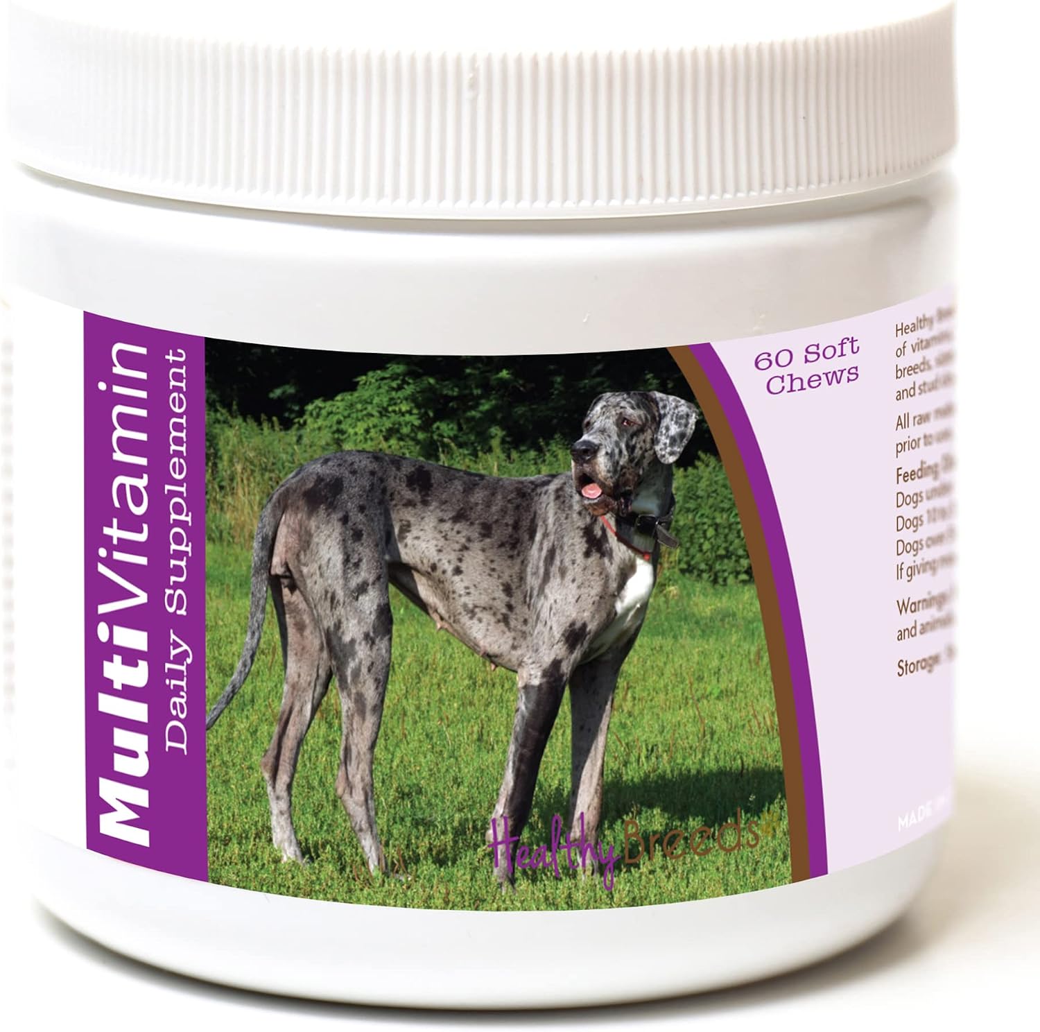 Healthy Breeds Great Dane Multivitamin - Bacon Flavoured Soft Chews (60 Chews) - görsel 1