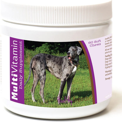 Healthy Breeds Great Dane Multivitamin - Bacon Flavoured Soft Chews (60 Chews)