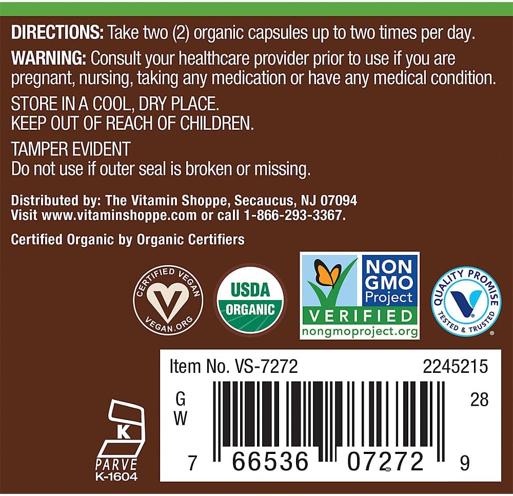 Organic Moringa Superfood for Energy Support - 1,000 mg (100 Capsules) - görsel 3