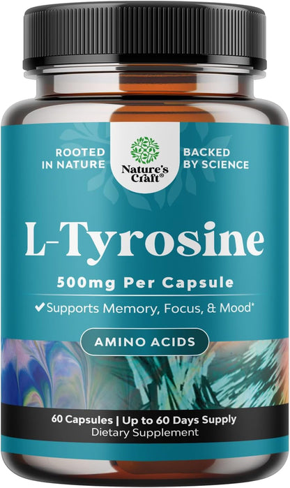 Free Form L-Tyrosine 500mg Capsules