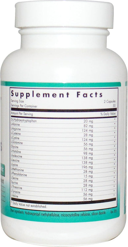 NutriCology FreeAminos, 100 Capsules