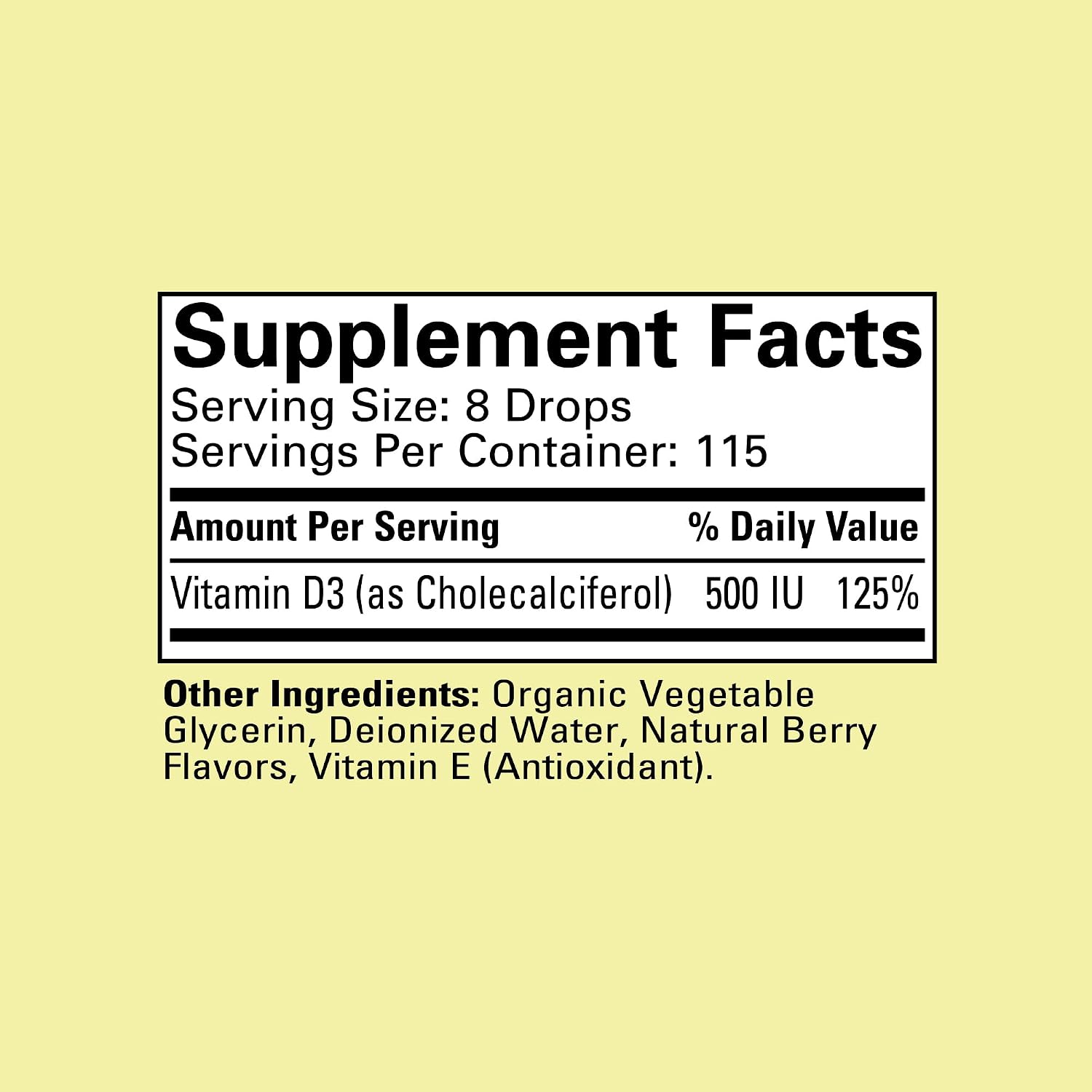 ChildLife Essentials Baby Vitamin D3 Drops - görsel 2
