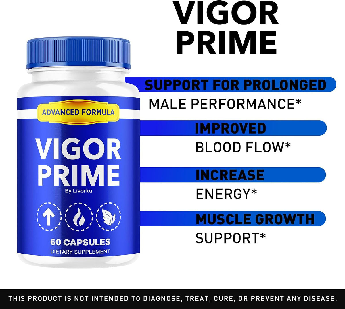 Vigour Prime Capsules, Official VigorPrime for Men Food Supplement Advanced Premium Formula - All Natural, 60 Capsules for 1 Month - görsel 3