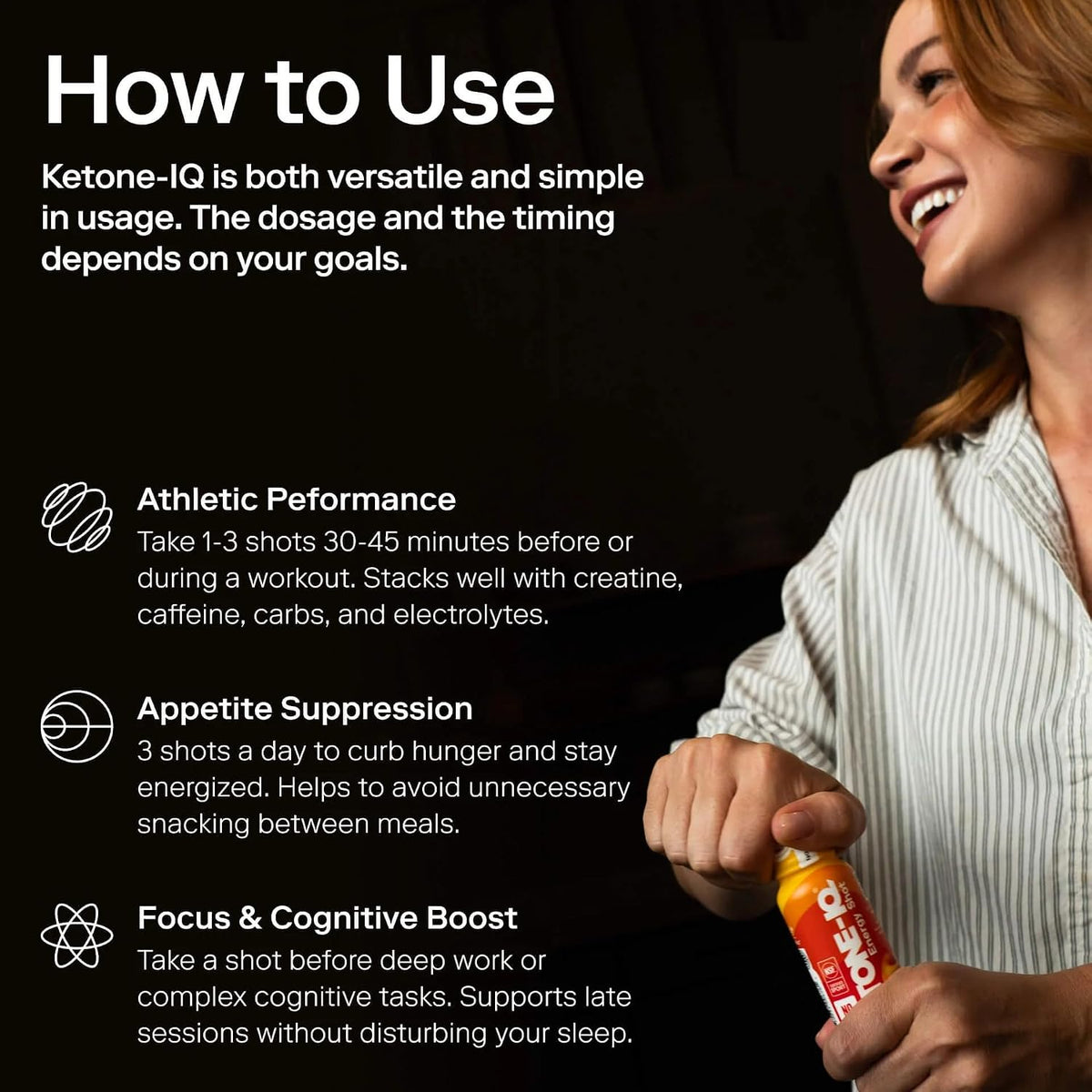 Ketone-IQ No Caffeine Performance Energy Shots, 10g Ketones, 24 Pack (Raspberry Lemonade) - görsel 6