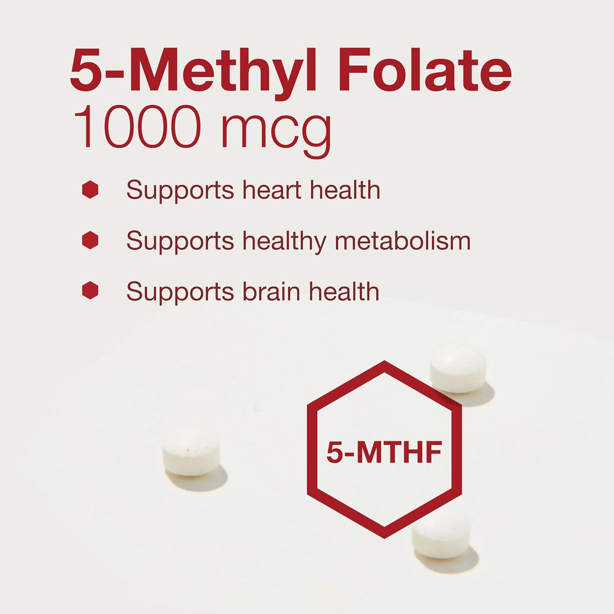 PROTOCOL FOR LIFE BALANCE 5-Methylfolate 1,000mcg - Superior Methyl Folate Bioavailability - for Brain Support - Folate Supplement for Women & Men - Kosher & Vegan - 90 Tabs - görsel 4