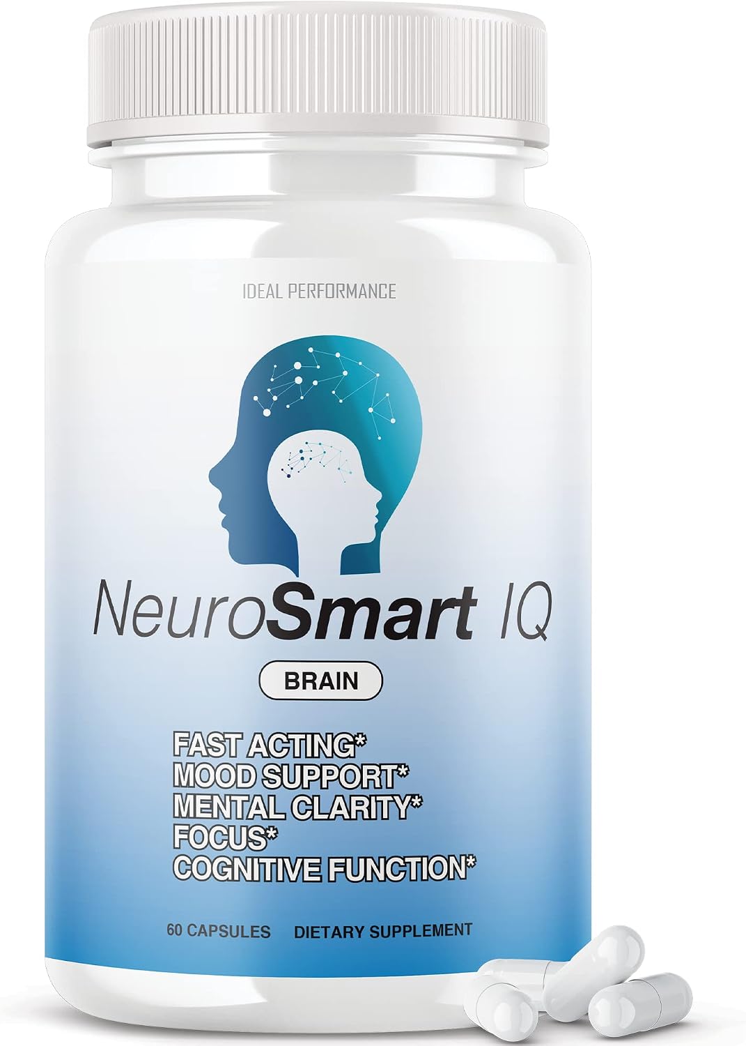 Neuro Smart IQ Brain Pills - Cognitive Support Food Supplement (60 Capsules) - görsel 1