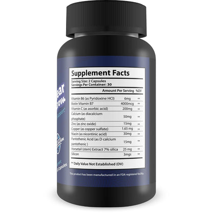 Fungus Clear Grow – Nail, Skin & Hair Growth Support with Biotin & 9 Other Ingredients
