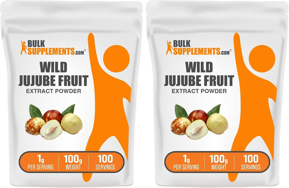 BulkSupplements.com Wild Jujube Extract Powder - Sourced from Jujube Fruit, Herbal Supplement - Gluten-Free, 1g per Serving, 500g - görsel 9