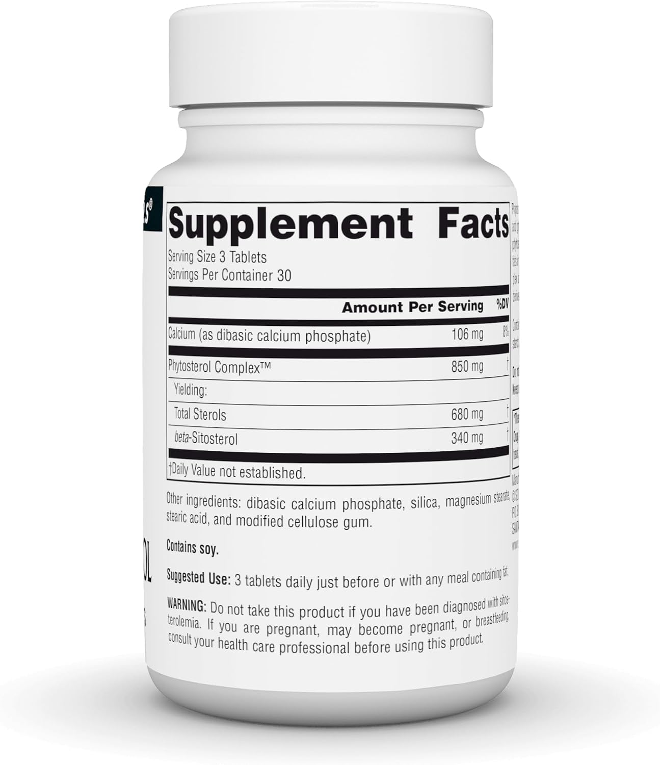 Source Naturals Phytosterol Complex with Beta-Sitosterol, 113 mg - 90 Tablets - görsel 3