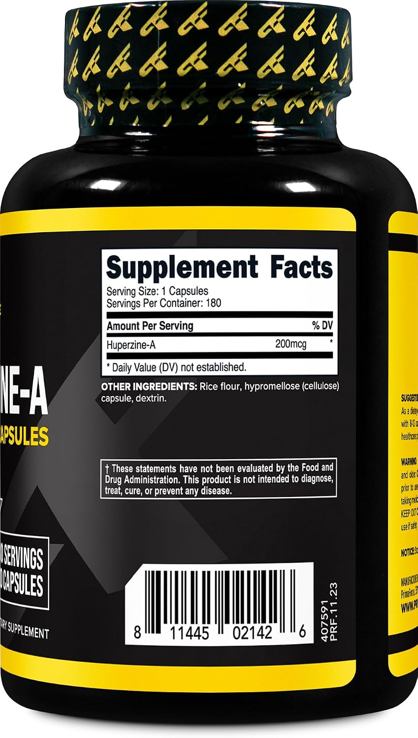 Primaforce Huperzine-A Capsules (180 Capsules, 200 mcg Per Serving) - görsel 4