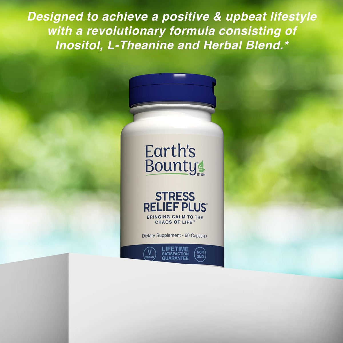 Earth's Bounty Stress Relief Plus – Stress Support & Mood, 60 Vegetarian Capsules - görsel 7
