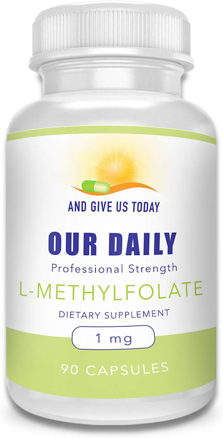 Our Daily Vites L-Methylfolate 1mg (1000mcg) Active Folate, 5-MTHF, 90 Capsules - görsel 1
