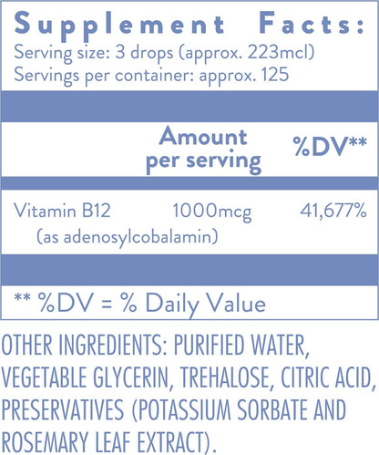 Holistic Health Adenosyl B12 MegaDrops, 28 ml