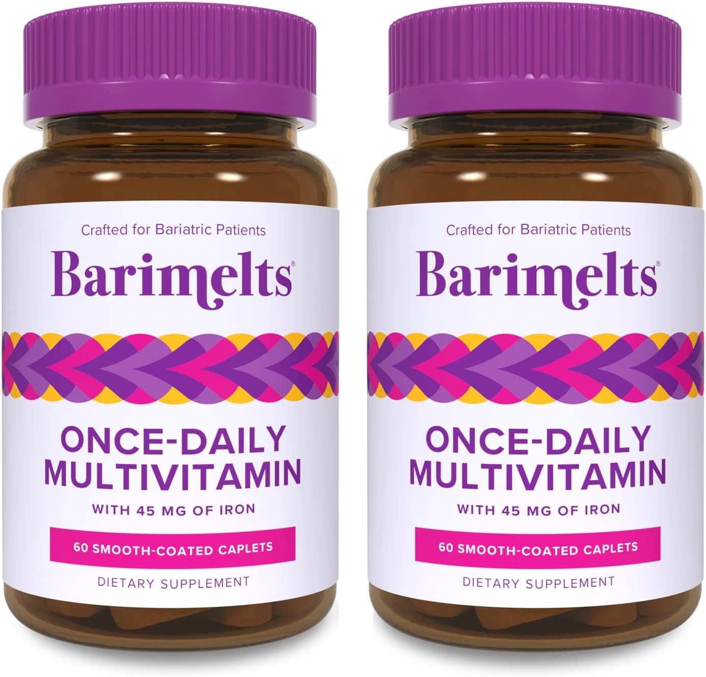 BariMelts Once Daily Bariatric Multivitamin with Iron - 60 Easy-Swallow Caplets (2-Month Supply) - görsel 10