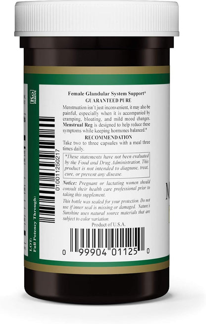 Nature's Sunshine Menstrual Reg - Herbal Food Supplement, 100 Capsules