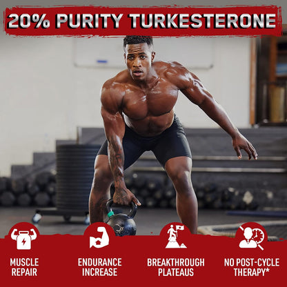 Orisilico Beta Ecdysterone & Turkesterone 1400 mg – 98% Beta Ecdysterone + 20% Turkesterone Extract for Muscle Mass, Strength & Protein Synthesis, 60 Capsules