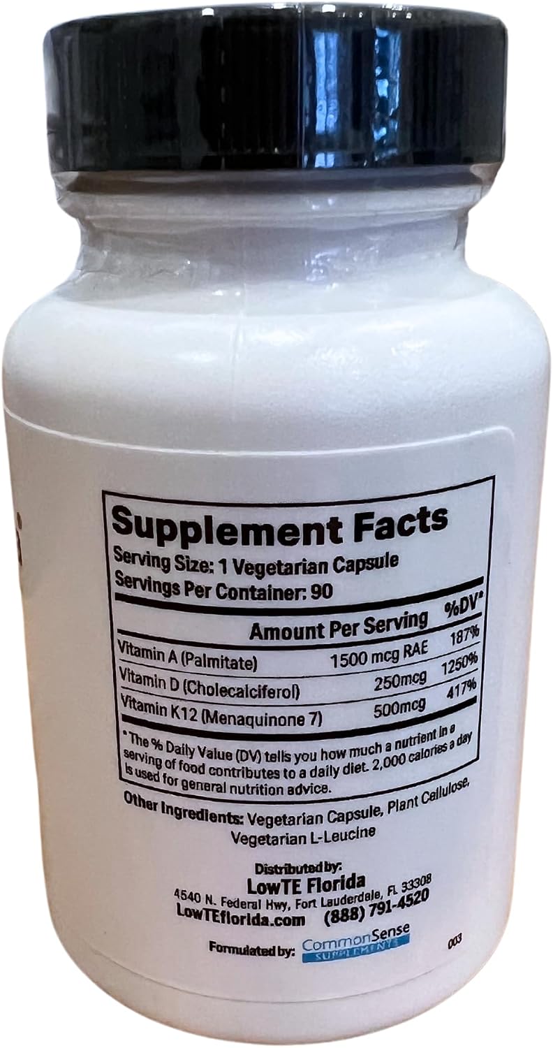 ADK 10-90 Capsules - Vitamin D3 K2 & A Combined Supplement - görsel 2