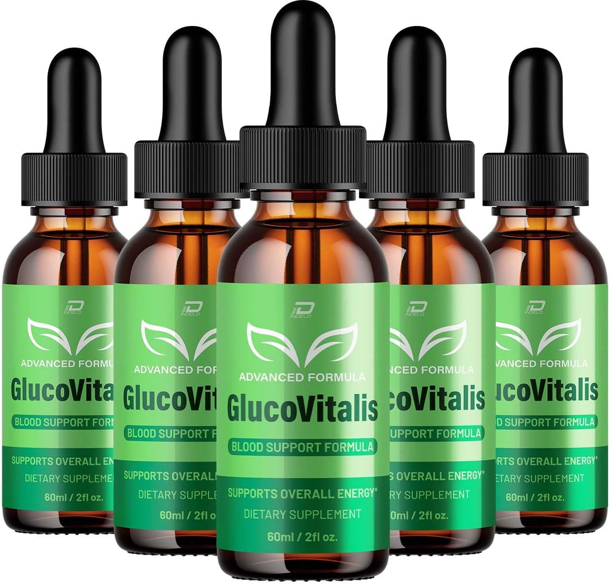 Gluco Vitalis Healthy Formula – All Natural Liquid Drops (5 Month Supply) - görsel 1