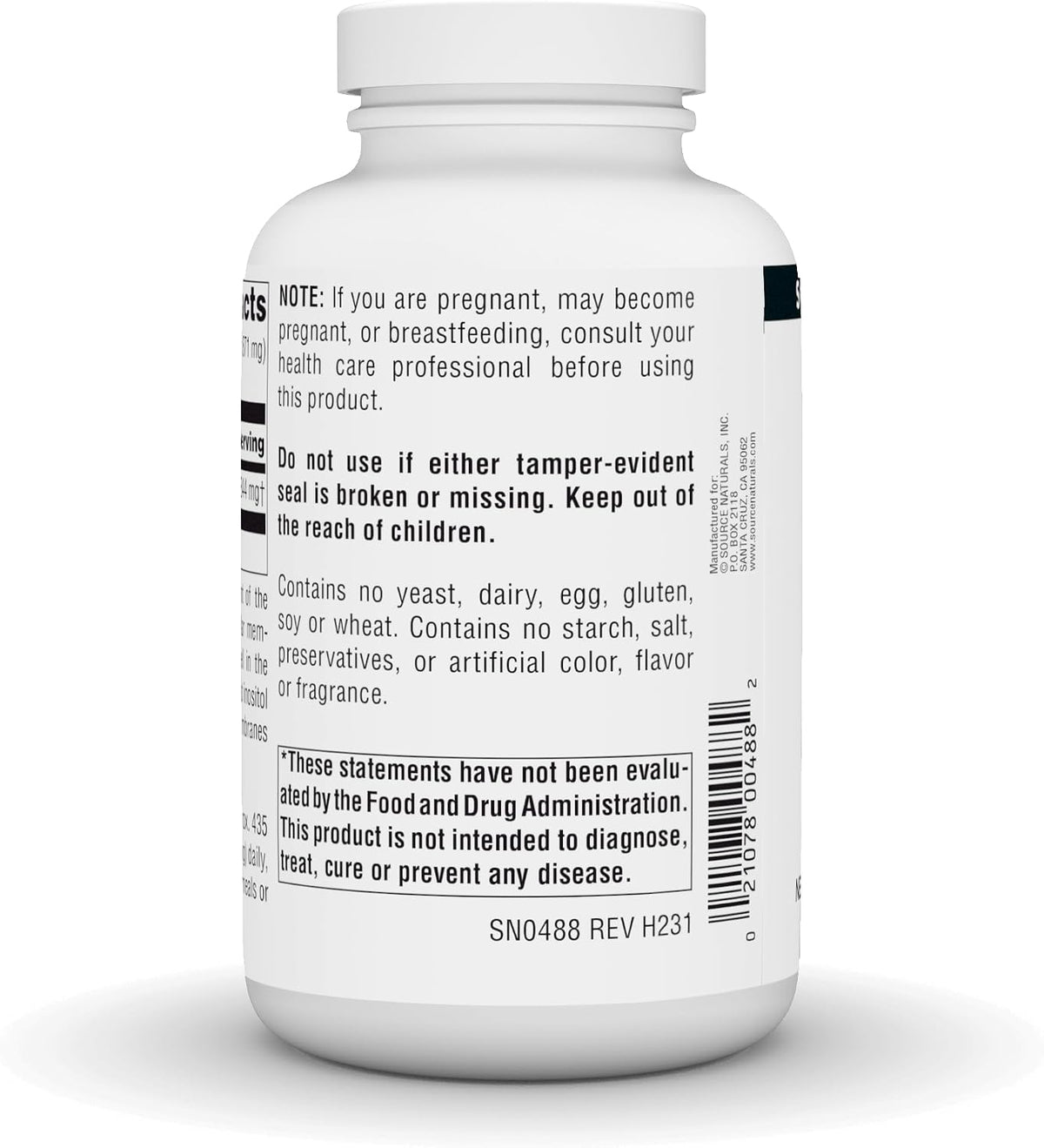 Source Naturals Pure Inositol 844 mg Food Supplement – 227 g Crystals - görsel 3
