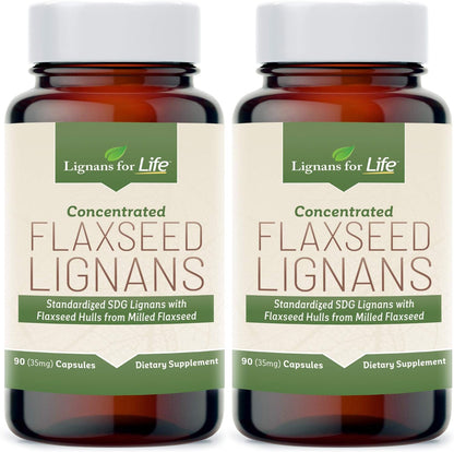 Flaxseed Lignans for Dogs & People - SDG 35mg, 90 Capsules