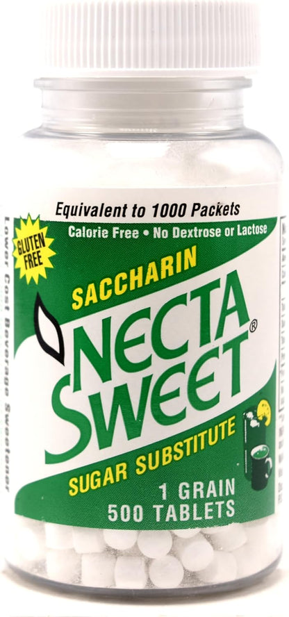 Necta Sweet Sugar Substitute Tablets, 1.0 g, 500 Tablets