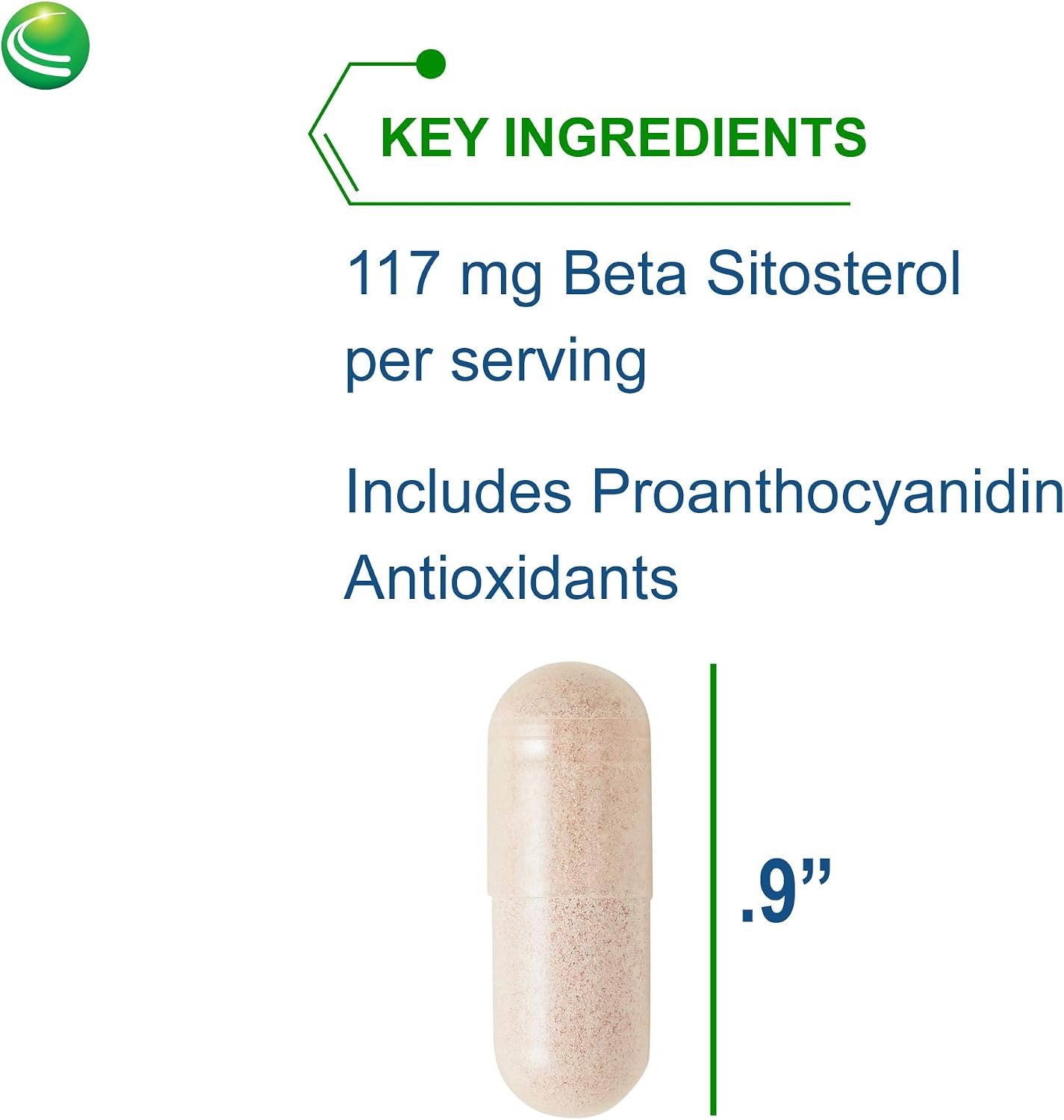 Sterol 117 - Plant Sterols Supplement with Beta Sitosterol, 60 Vegetarian Capsules - görsel 3